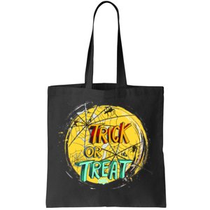 Trick or Treat Spider Web Tote Bag