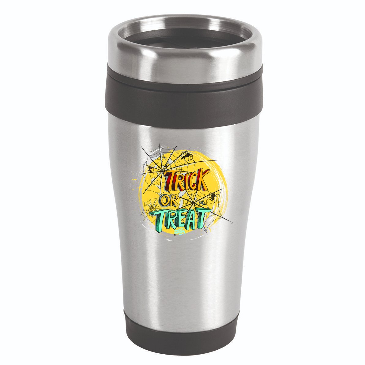 Trick or Treat Spider Web 16oz Travel Tumbler