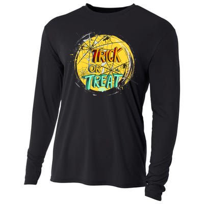 Trick or Treat Spider Web Cooling Performance Long Sleeve Crew