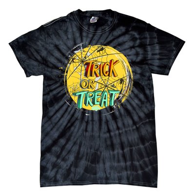 Trick or Treat Spider Web Tie-Dye T-Shirt