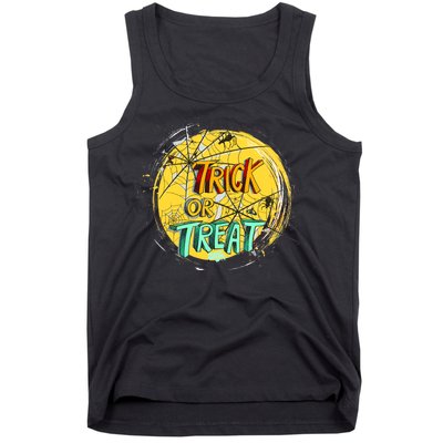 Trick or Treat Spider Web Tank Top