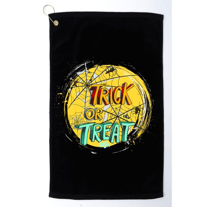 Trick or Treat Spider Web Golf Towel