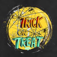 Trick or Treat Spider Web Golf Towel