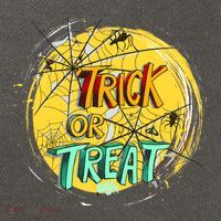 Trick or Treat Spider Web Cotton Canvas Backpack