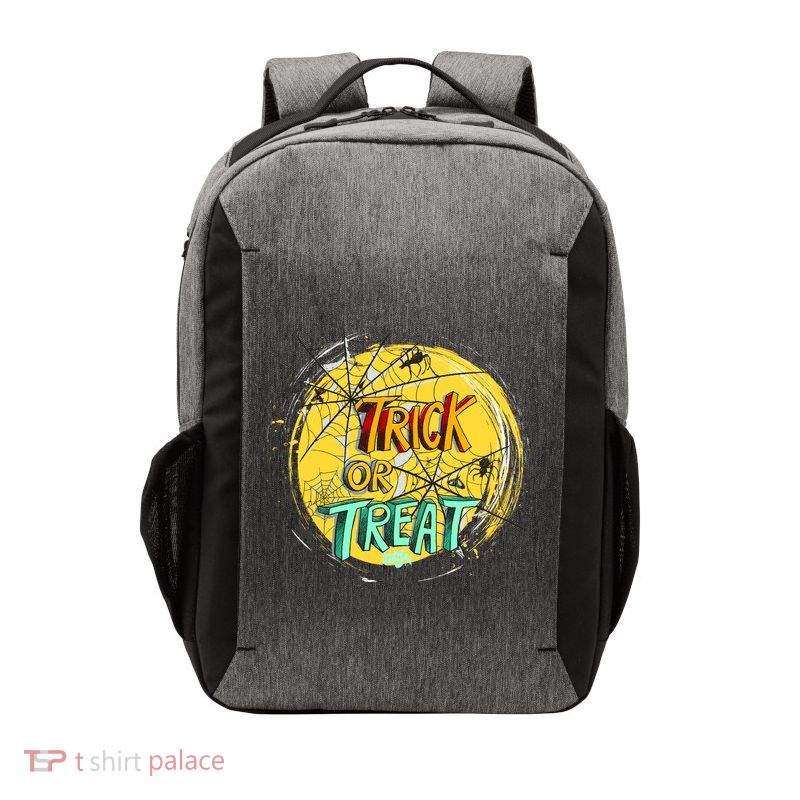 Trick or Treat Spider Web Vector Backpack