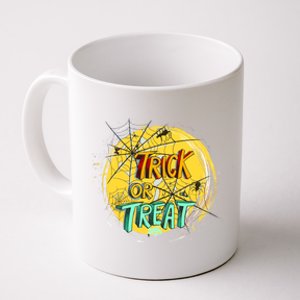 Trick or Treat Spider Web Coffee Mug