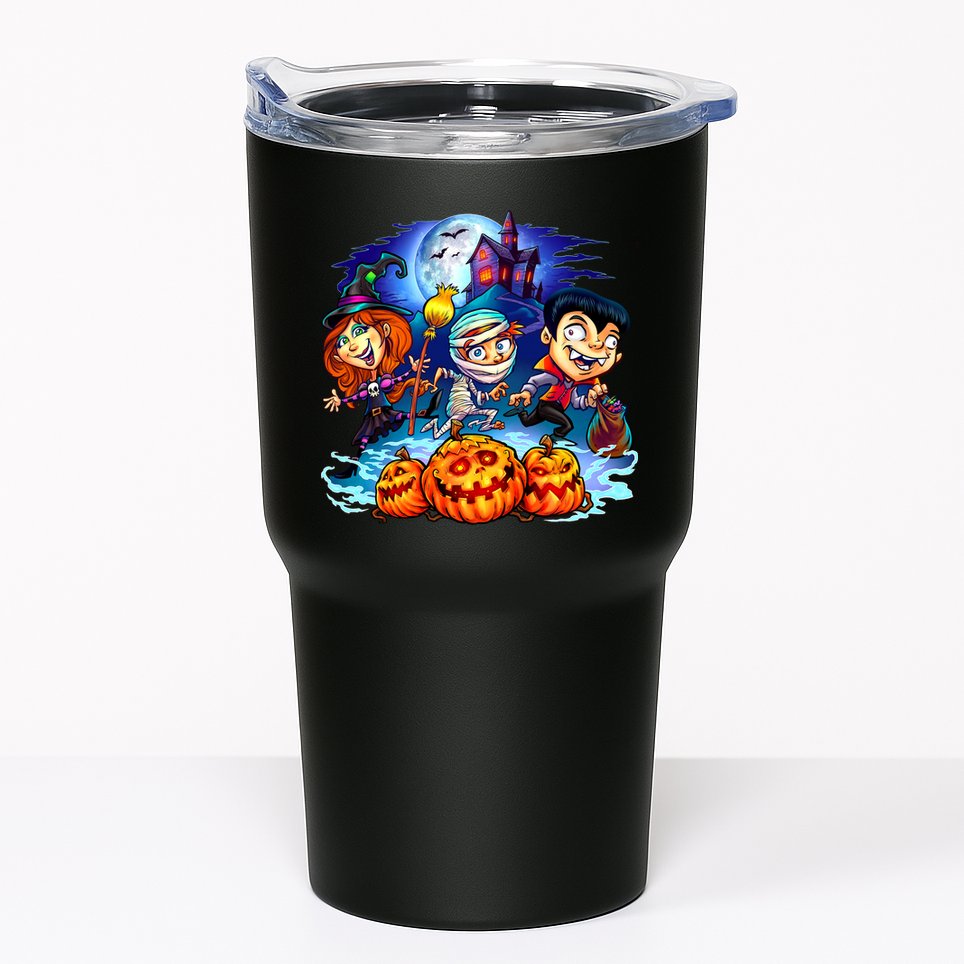 Trick-or-Treaters Halloween Tumbler