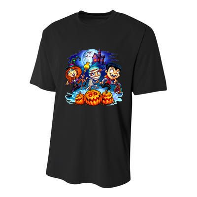 Trick-or-Treaters Halloween Youth Performance Sprint T-Shirt