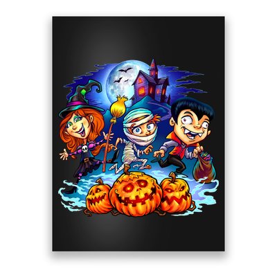 Trick-or-Treaters Halloween Poster