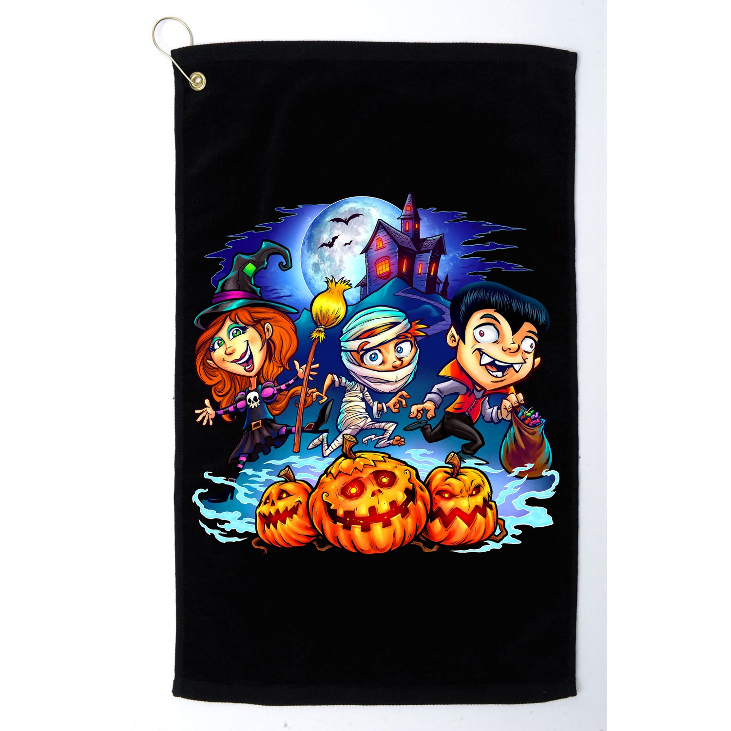 Trick-or-Treaters Halloween Golf Towel
