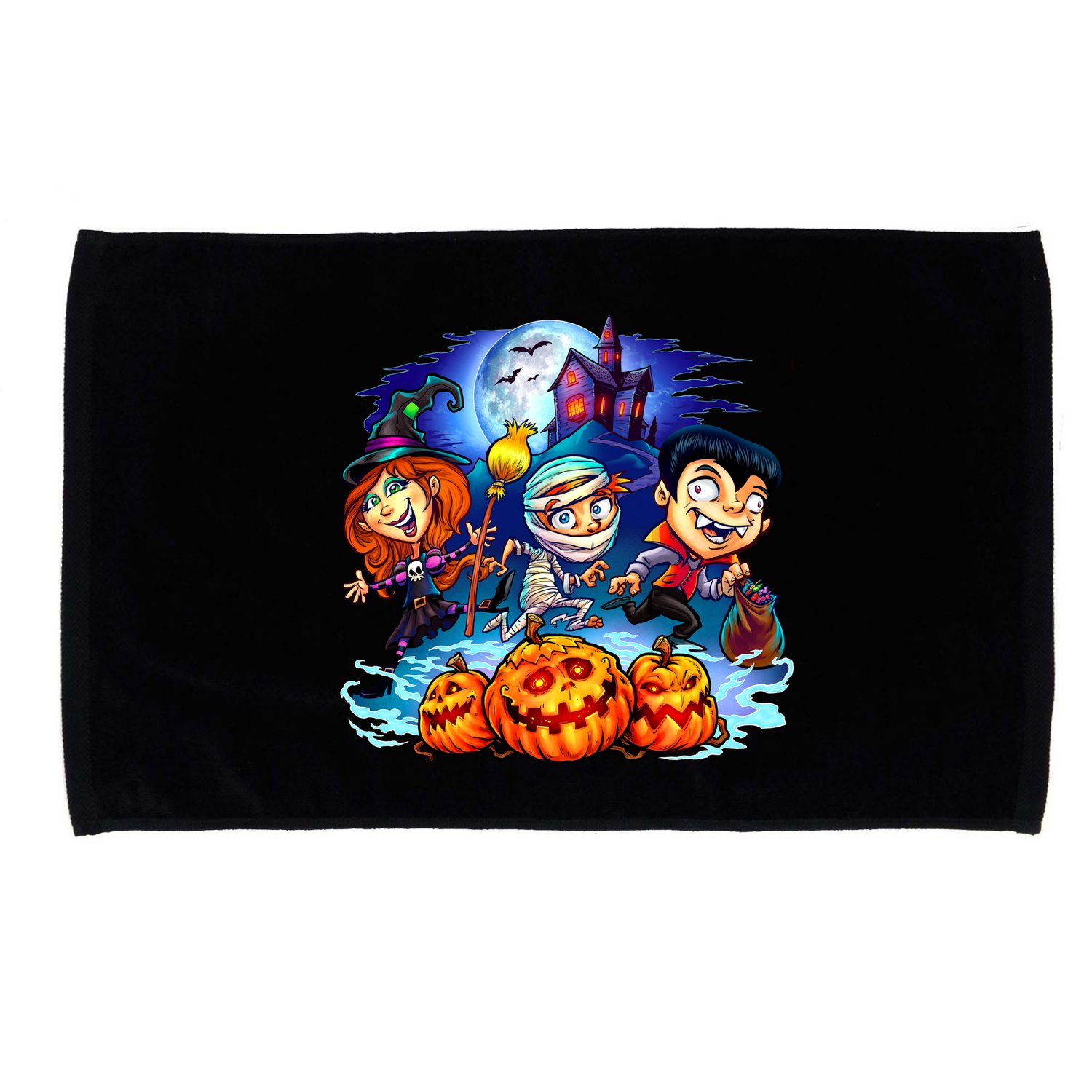 Trick-or-Treaters Halloween Microfiber Hand Towel