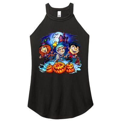 Trick-or-Treaters Halloween Women's Perfect Tri Rocker Tank