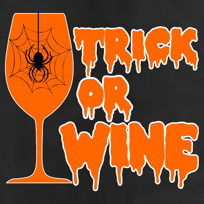 Trick or Wine Halloween Spider Web Golf Towel