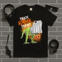 Trick Rawr Treat Halloween T Rex Dinosaur T-Shirt