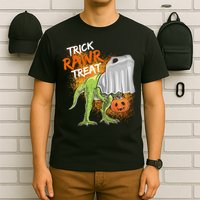 Trick Rawr Treat Halloween T Rex Dinosaur T-Shirt