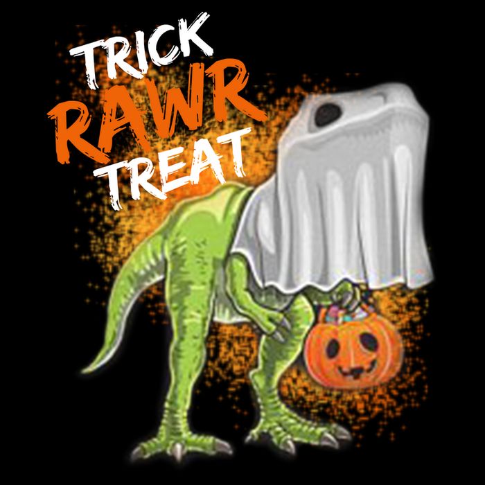 Trick Rawr Treat Halloween T Rex Dinosaur T-Shirt