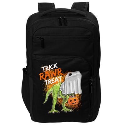 Trick Rawr Treat Halloween T Rex Dinosaur Impact Tech Backpack