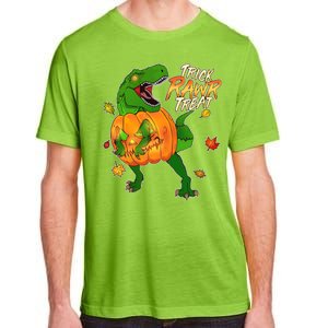 Trick RAWR Treat T-Rex Funny Halloween Adult ChromaSoft Performance T-Shirt