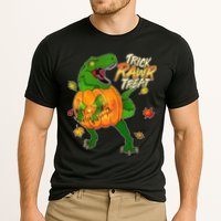 Trick RAWR Treat T-Rex Funny Halloween Cooling Performance Crew T-Shirt