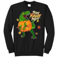 Trick RAWR Treat T-Rex Funny Halloween Sweatshirt