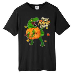 Trick RAWR Treat T-Rex Funny Halloween Tall Fusion ChromaSoft Performance T-Shirt