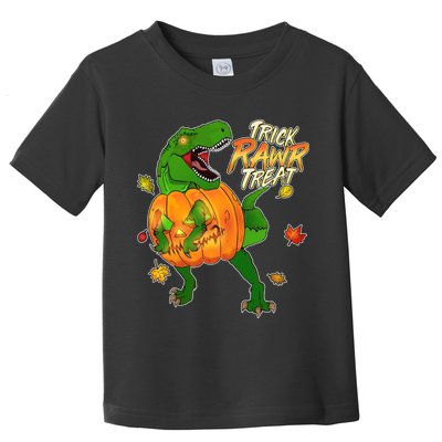 Trick RAWR Treat T-Rex Funny Halloween Toddler T-Shirt