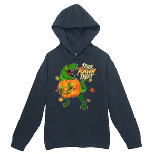 Trick RAWR Treat T-Rex Funny Halloween Urban Pullover Hoodie