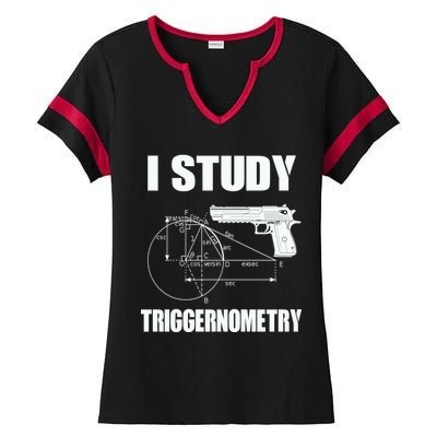 Triggernometry Pistol Ladies Halftime Notch Neck Tee