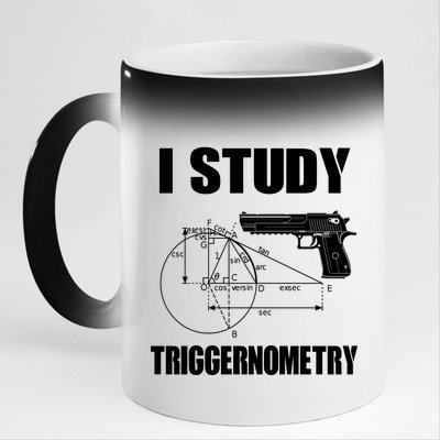 Triggernometry Pistol 11oz Black Color Changing Mug