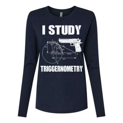 Triggernometry Pistol Womens Cotton Relaxed Long Sleeve T-Shirt