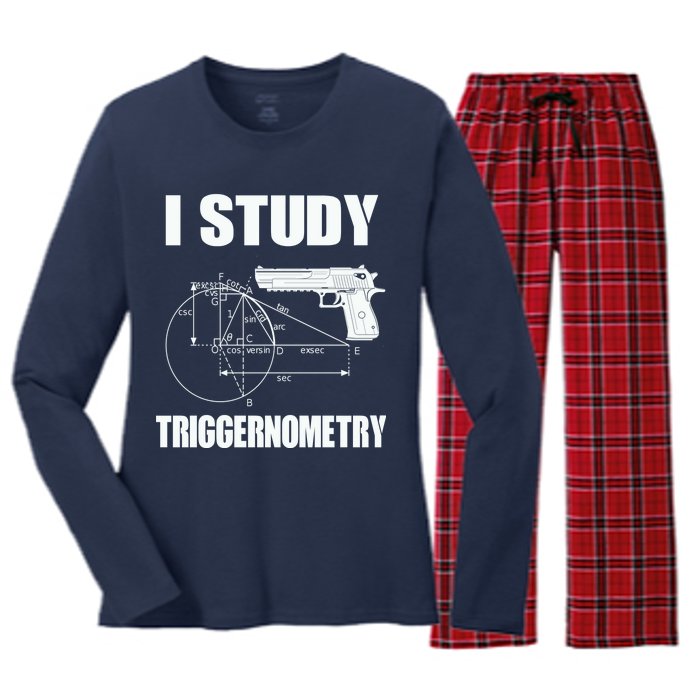 Triggernometry Pistol Women's Long Sleeve Flannel Pajama Set 