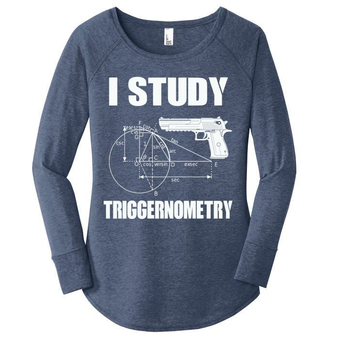 Triggernometry Pistol Women's Perfect Tri Tunic Long Sleeve Shirt