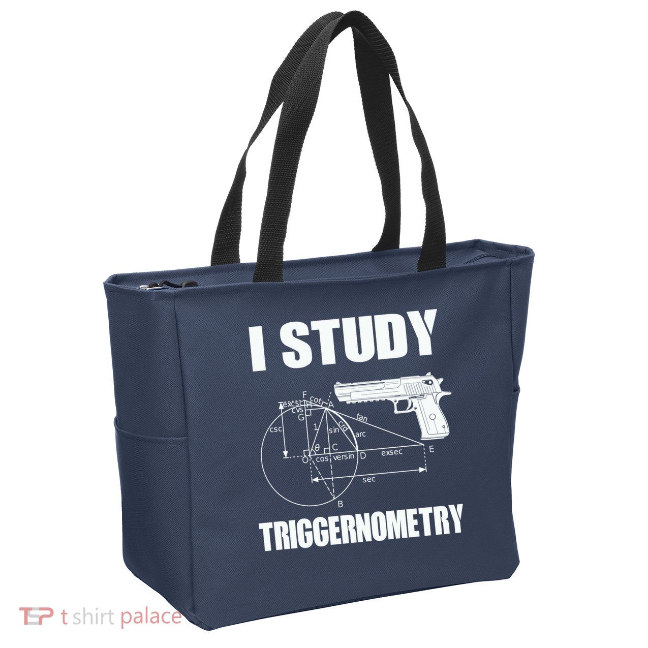 Triggernometry Pistol Zip Tote Bag