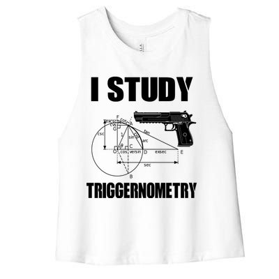 Triggernometry Pistol Women's Racerback Cropped Tank