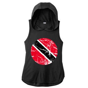 Trinidad Retro Logo Ladies PosiCharge Tri-Blend Wicking Draft Hoodie Tank