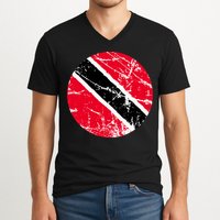 Trinidad Retro Logo V-Neck T-Shirt