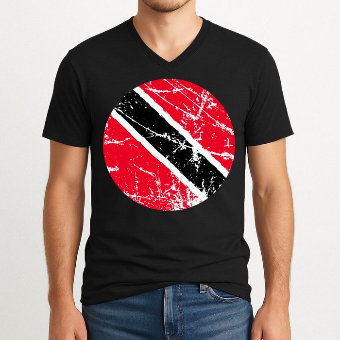 Trinidad Retro Logo V-Neck T-Shirt