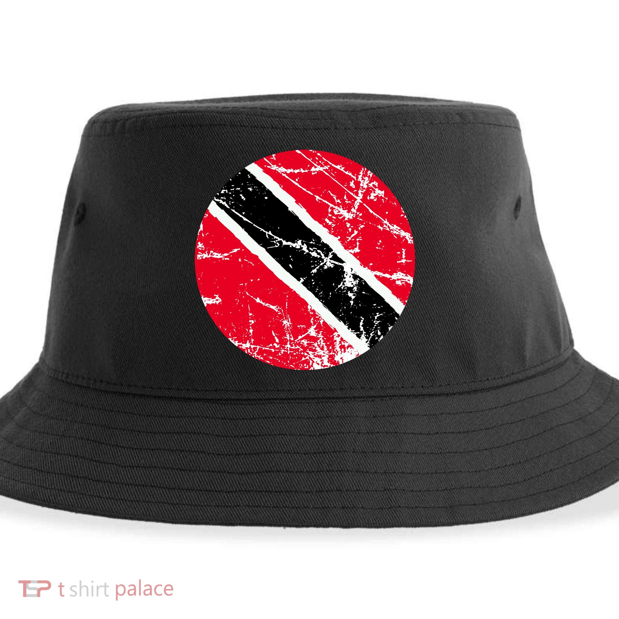 Trinidad Retro Logo Sustainable Bucket Hat