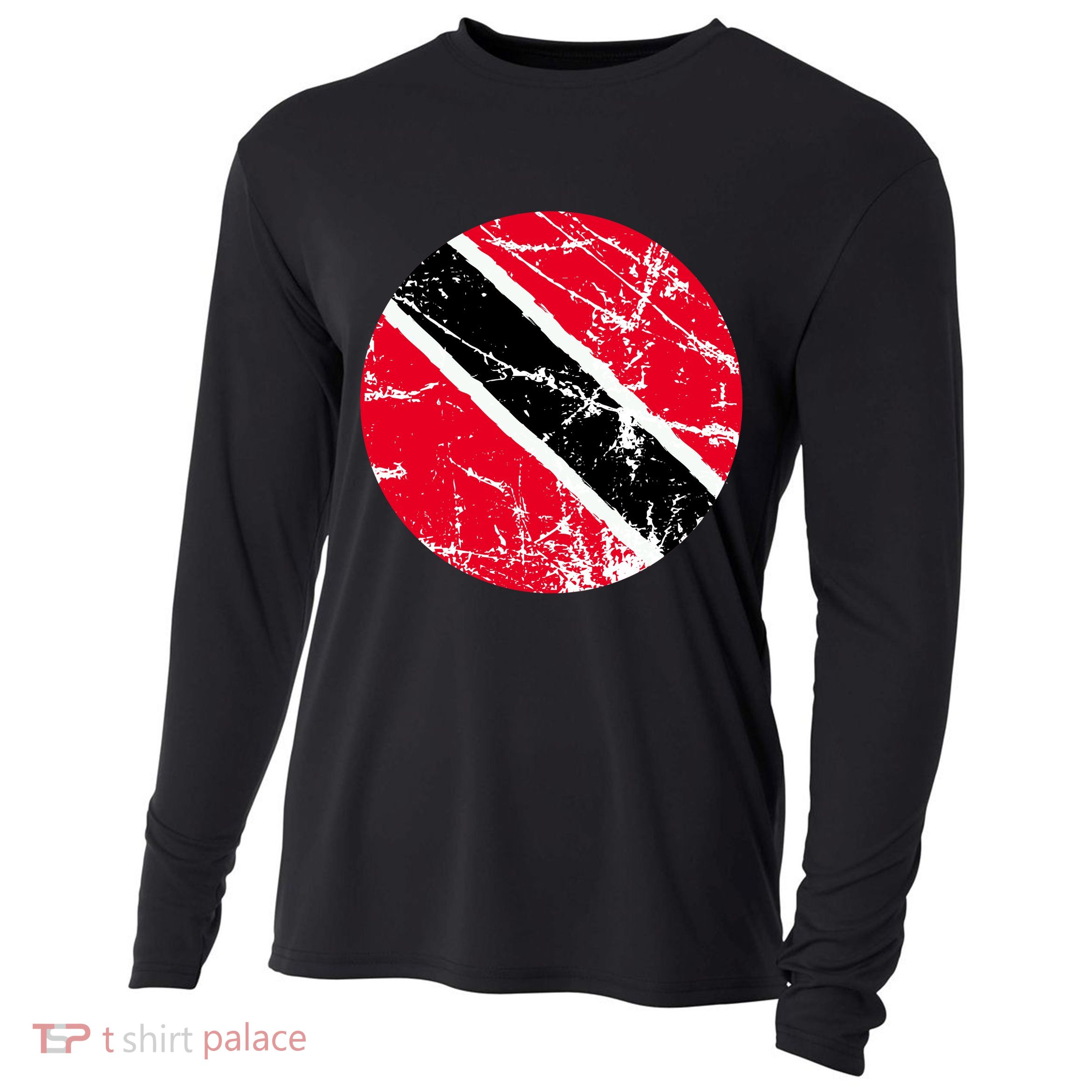 Trinidad Retro Logo Cooling Performance Long Sleeve Crew