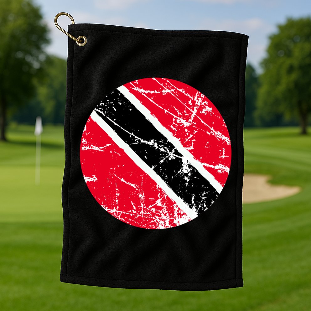 Trinidad Retro Logo Golf Towel
