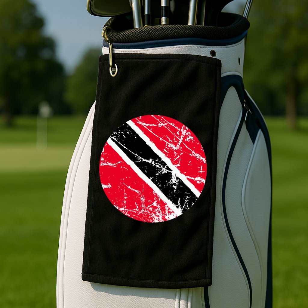 Trinidad Retro Logo Golf Towel
