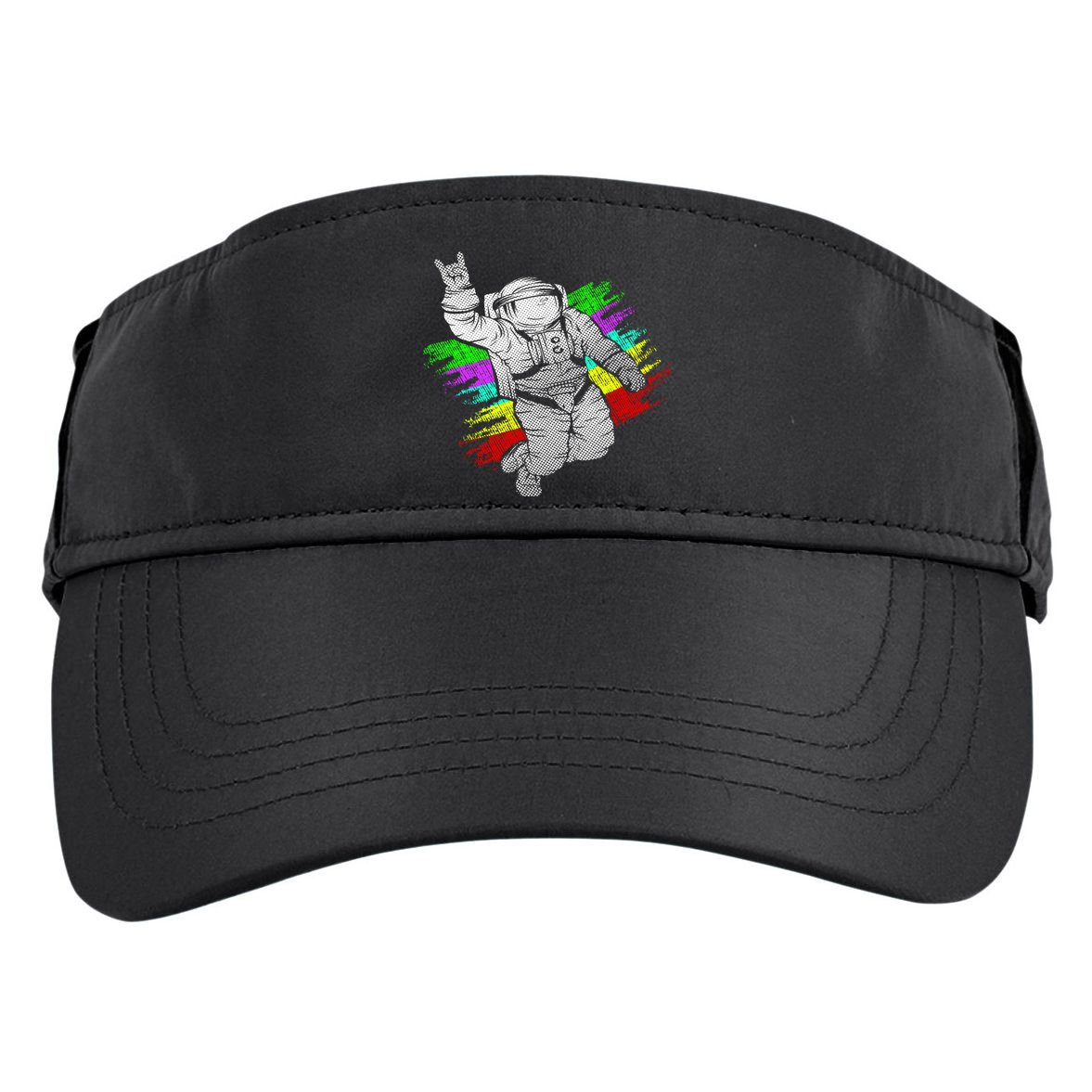 Trippy Astronaut Adult Drive Performance Visor