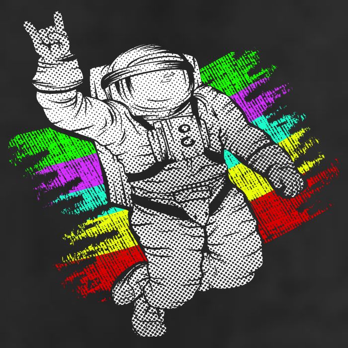 Trippy Astronaut Adult Drive Performance Visor