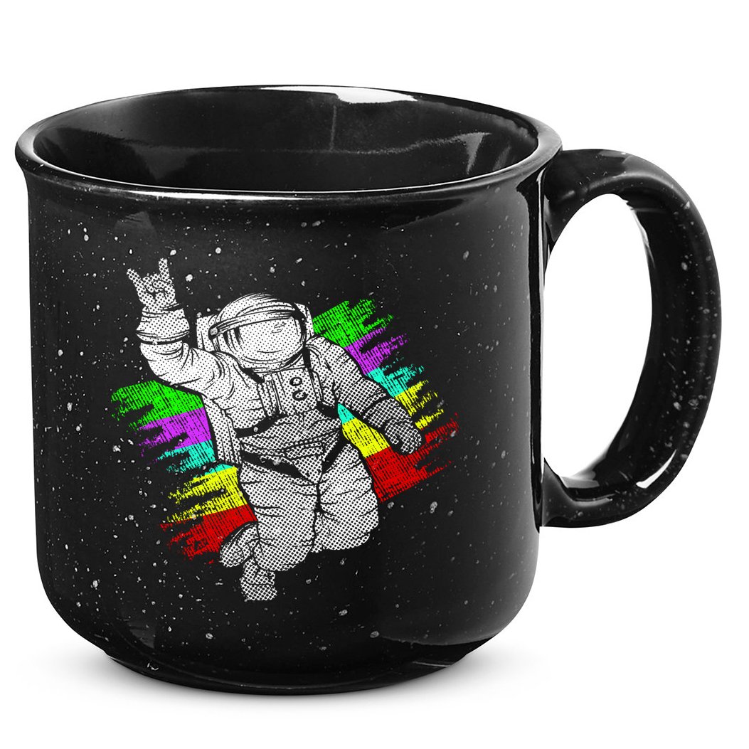 Trippy Astronaut 15oz Campfire Ceramic Mug