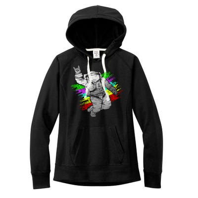 Trippy Astronaut Women's Fleece Hoodie