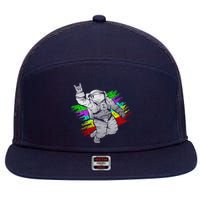 Trippy Astronaut 7 Panel Mesh Trucker Snapback Hat