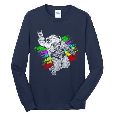 Trippy Astronaut Tall Long Sleeve T-Shirt