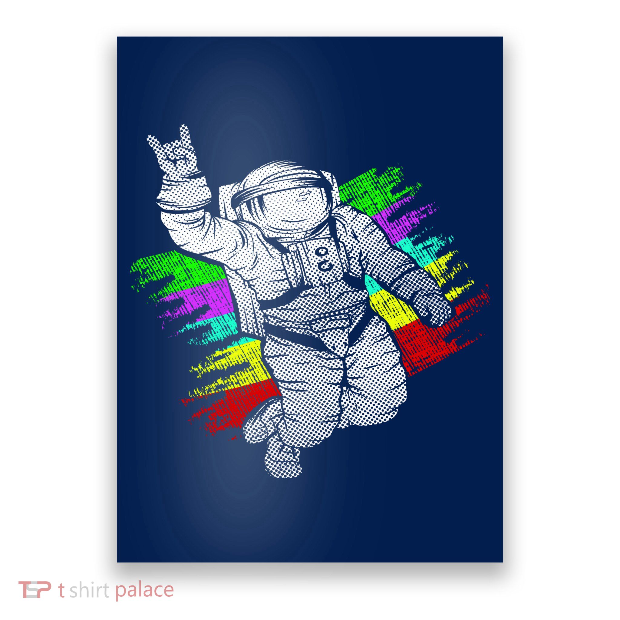 Trippy Astronaut Poster