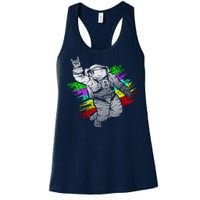 Trippy Astronaut Women's Racerback Tank