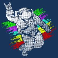 Trippy Astronaut Baby Bodysuit